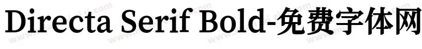 Directa Serif Bold字体转换
